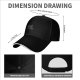 Black Baseball Cap With Grumpy Black Cat Graphic Design