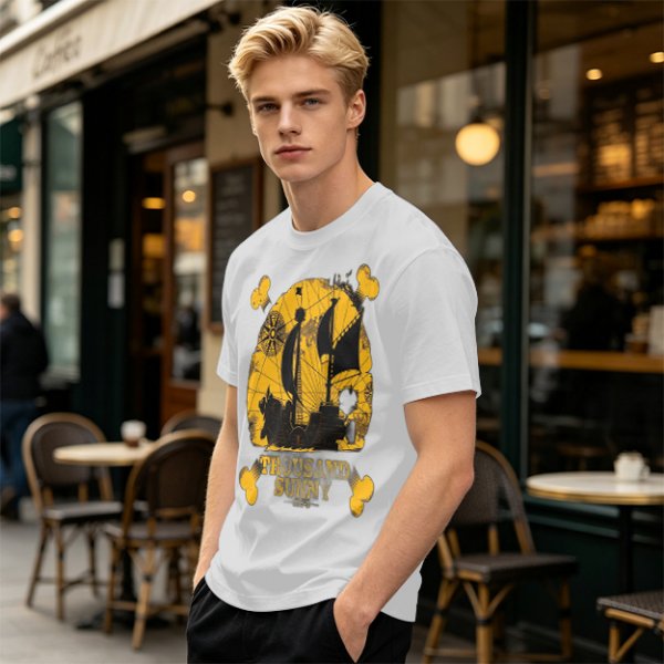 One Piece Thousand Sunny Pirate Ship Graphic T-Shirt
