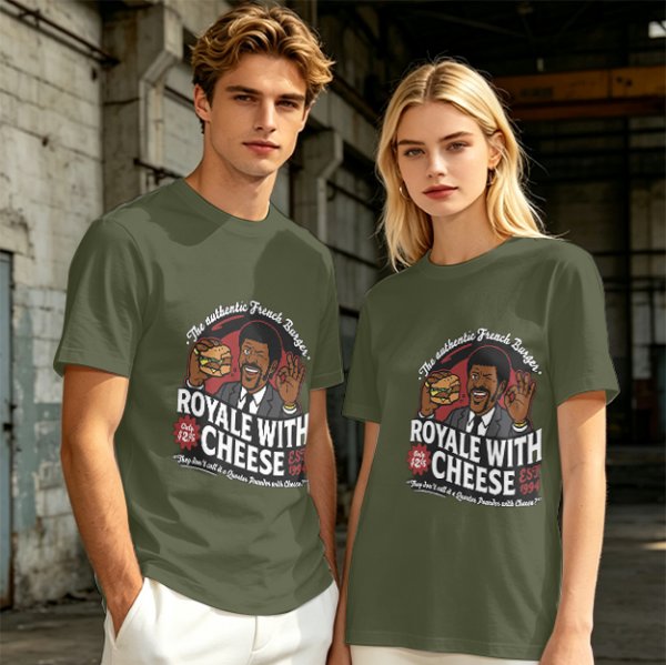 Royale With Cheese French Burger Graphic T-Shirt
