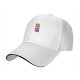 Black Baseball Cap with Lego Girl Minifigure Graphic