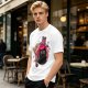 Olive T-shirt with a potion bottle holding a black cat that says don't open evil inside do it