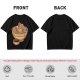 Olive Green T-Shirt With Capybara Ramen Bowl Print