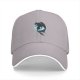 Black Baseball Cap With Dragon Silhouette And Full Moon Print