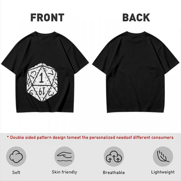 Olive T-Shirt With D20 Nat 1 Critical Fail Print