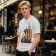Olive T-Shirt with Charlie Brown and Snoopy at Oktoberfest Beer Barrel