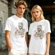 Olive Green T-Shirt With Cat In Robot Helmet Graphic Print