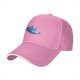 Black Baseball Cap With Blue Retro Car Graphic Print