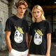 Olive T-Shirt With Cute Cartoon Horse Graphic Print