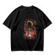 Olive Anime Graphic T-Shirt With Straw Hat Character Design