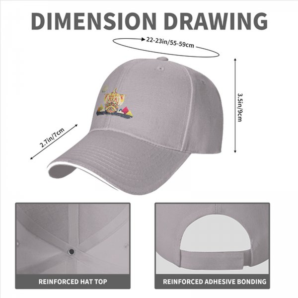 Black Baseball Cap With Colorful Ship And Mountain Graphic Print