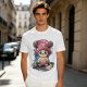 Olive T-shirt with One Piece Tony Tony Chopper Graphic Print