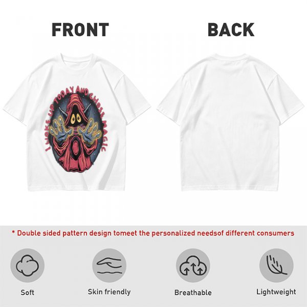 Olive T-Shirt With Wizard Artwork And 'I Woke Up Today And Chose Magic' Text