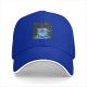 Black Baseball Cap With Christmas Cheshire Cat Print