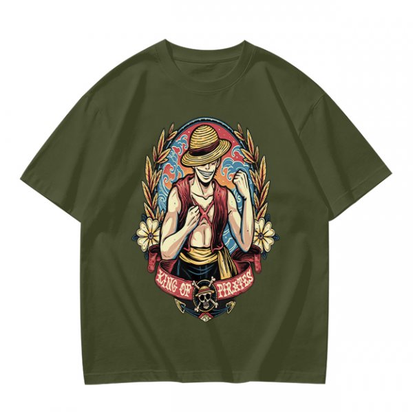 One Piece Luffy King of Pirates Graphic Print T-Shirt