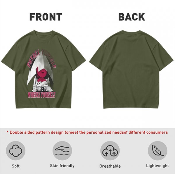 Phyrexian Figure T-Shirt With 'Phyrex Yourself Before You Wreck Yourself' Print