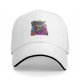 Black Baseball Cap With Colorful Abstract Fantasy Art Print