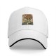Black baseball cap with vintage skull ramen cat graphic