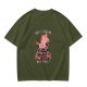 Olive t-shirt with cute unicorn and 'Don't judge me I was born to be awesome not perfect' text