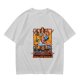 Olive green t-shirt with Masters of the Universe graphic print