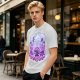 Olive T-shirt with Luffy Gear 5 Sun God Nika Anime Graphic Print
