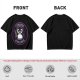 Olive t-shirt with angry penguin holding knife and I Choose Violence print