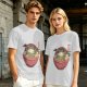 Olive T-Shirt With Frog In Ramen Bowl Japanese Art Print