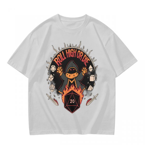 Roll High Or Die DnD Themed Graphic T-Shirt