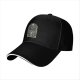 Black Baseball Cap With Cult Themed Archway Graphic