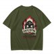 Chaotic Neutral D20 Fire Graphic T-Shirt For Tabletop RPG Fans