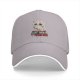 Black baseball cap with grumpy fluffy cat holding knife and 'Fluff Around And Find Out' text