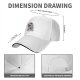 Black baseball cap with 'Deadly Serious' and whimsical skull graphic