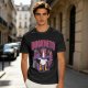 Olive Graphic T-Shirt Featuring Duckneto Superhero Duck Art