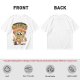 Olive t-shirt with 'I Believe In Cheesus Crust' pizza graphic