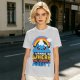 Olive graphic tee with cute mountain rainbow and 'I Wanna Be Where The People Aren't' text