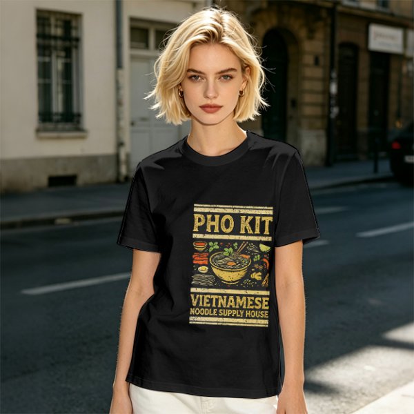 Pho Kit Vietnamese Noodle Supply House Graphic T-Shirt