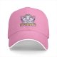 Black baseball cap with funny cloud rainbow storm graphic