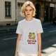 Olive T-Shirt with Cute Frog Graphic and Further Notice Text