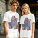 Olive T-Shirt With Colorful Donkey Pinata Graphic Print