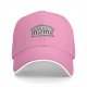 Black baseball cap with 'meh & meh' novelty candy parody design