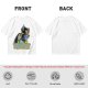 Olive T-shirt with Evil Girl Graphic Print