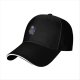Black Baseball Cap With Cute Grim Reaper Graphic
