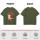 Olive T-Shirt With Cool Snail Wearing Sunglasses 'Snailed It' Print