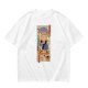 Olive T-Shirt with Japanese Style Sushi Chef Cat Print