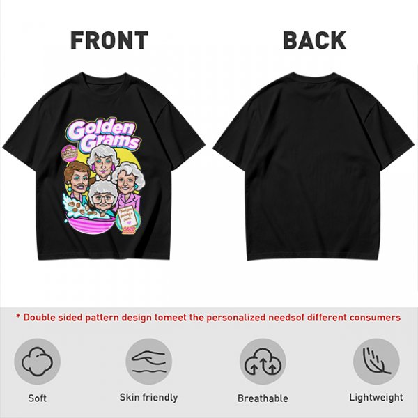 Golden Grams Themed Graphic T-Shirt Featuring The Golden Girls