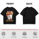 Olive graphic t-shirt with nervous white cat and 'All of my systems are nervous' text