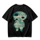Olive T-Shirt With Fantasy Forest Spirit Graphic Print