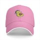 Black baseball cap with cartoon astronaut avocado print