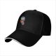 Black Baseball Cap With Cute Astronaut Animal Graphic