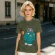 Totoro in Squid Game tracksuit holding umbrella honeycomb cookie t-shirt
