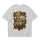 Olive T-Shirt with Fantasy Character Group Graphic Print